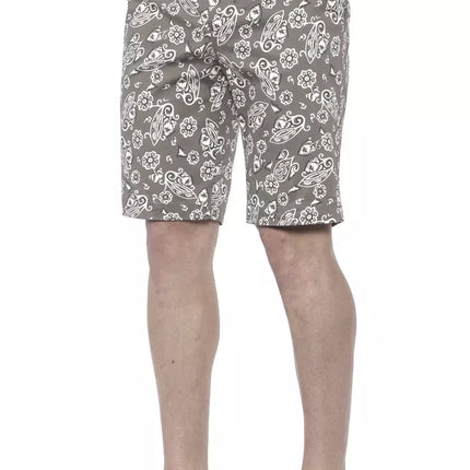 PT Torino Green Cotton Men Bermuda Short