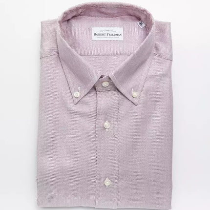 Robert Friedman Red Cotton Men's Shirt