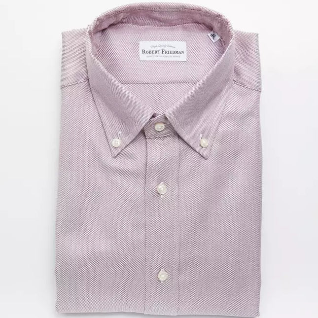 Robert Friedman Red Cotton Men's Shirt