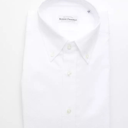 Robert Friedman White Cotton Men's Shirt