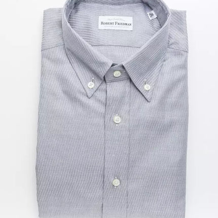 Robert Friedman Beige Cotton Men Shirt