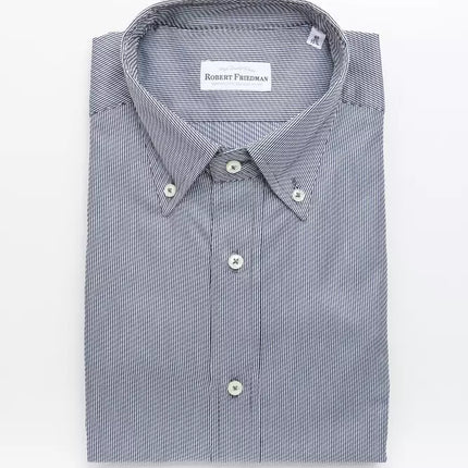 Robert Friedman Blue Cotton Men's Shirt