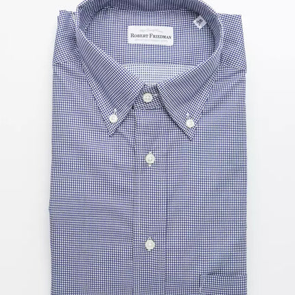Robert Friedman Blue Cotton Men's Shirt