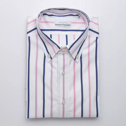 Robert Friedman White Cotton Men's Shirt