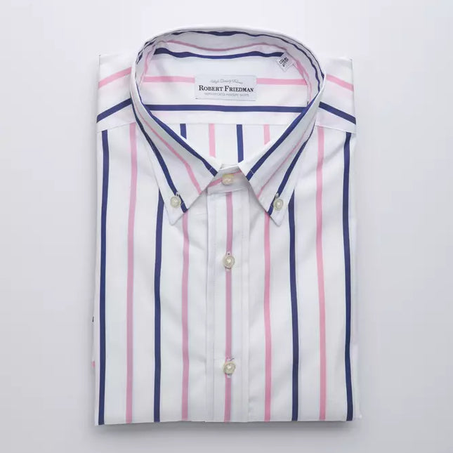 Robert Friedman White Cotton Men's Shirt