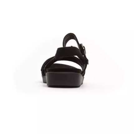Péché Originel Black Textile Women Sandal