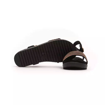 Péché Originel Gold Textile Women Sandal