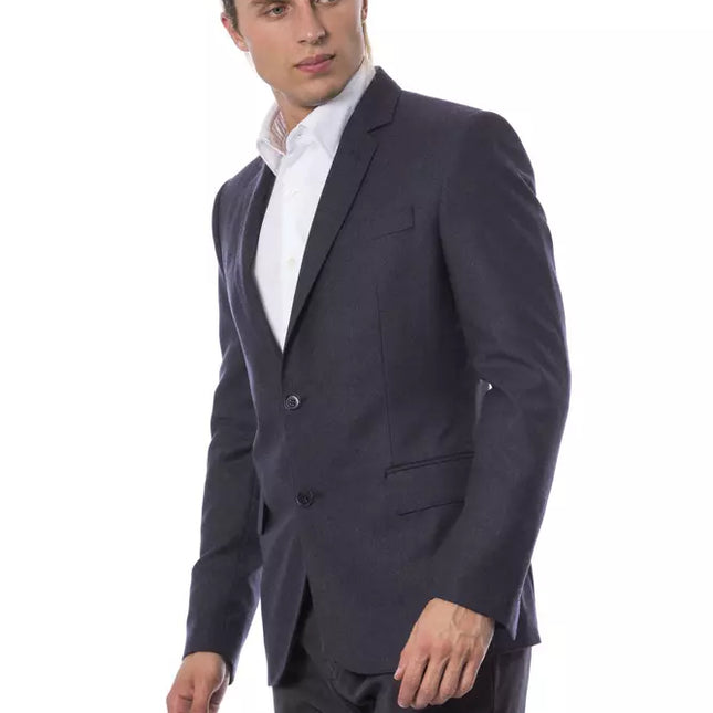Verri Blue Virgin Wool Blazer