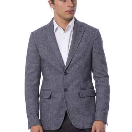 Verri Blue Polyester Blazer