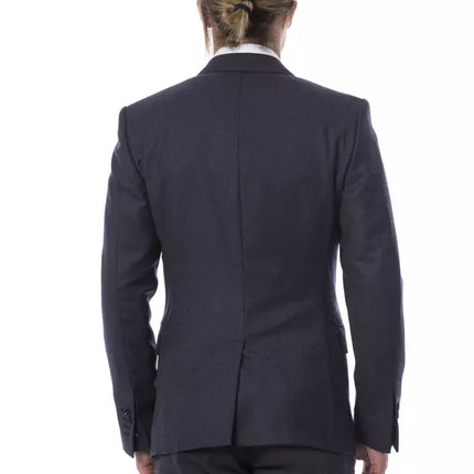Verri Blue Virgin Wool Blazer