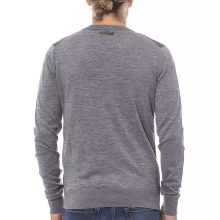 Verri Gray Wool Men's Cardigan