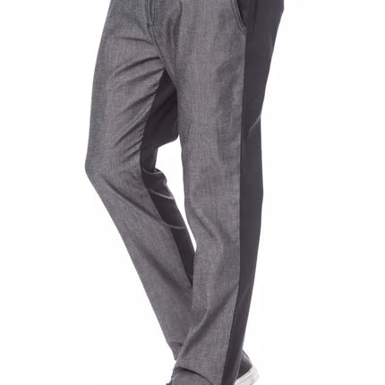 Verri Black Cotton Men's Pant