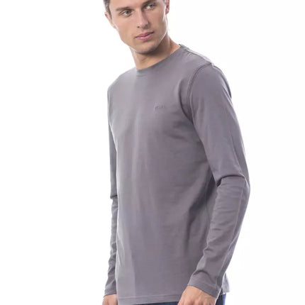 Verri Gray Cotton Men's T-Shirt