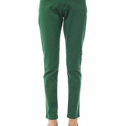 BYBLOS Green Cotton Women Pant