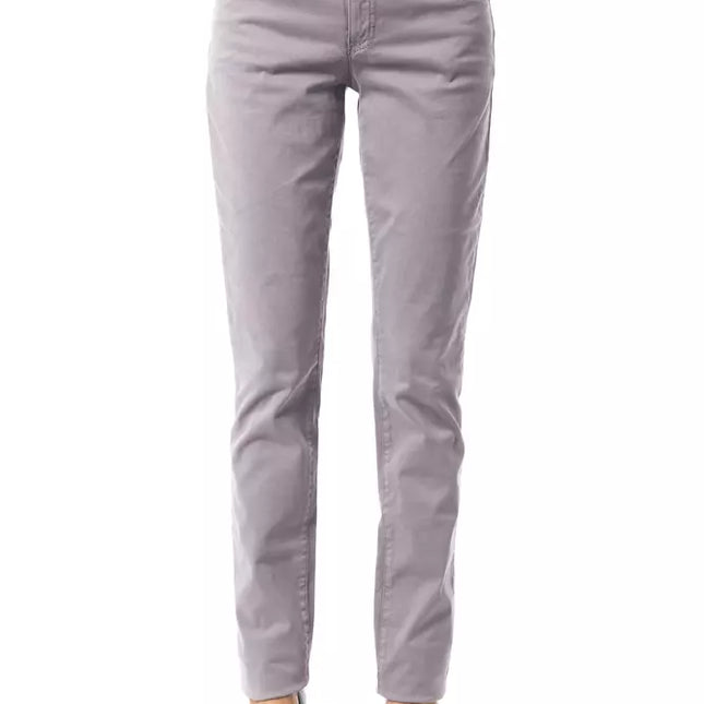 BYBLOS Gray Cotton Women's Pant