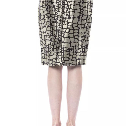 BYBLOS Gold Viscose Women Skirt