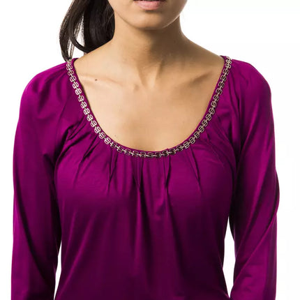 BYBLOS Purple Viscose Women Top