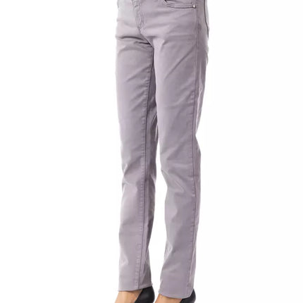 BYBLOS Gray Cotton Women's Pant