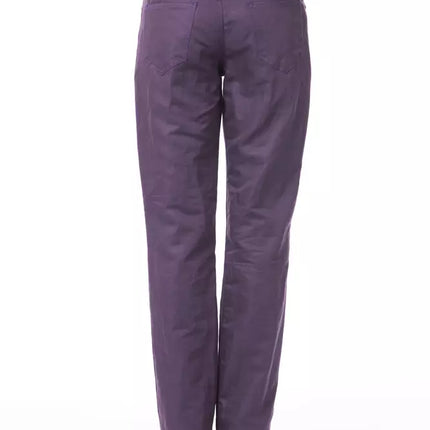 BYBLOS Purple Cotton Women Pant