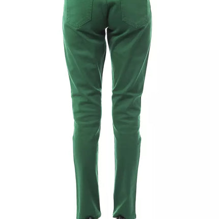 BYBLOS Green Cotton Women Pant