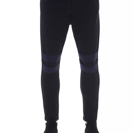 Nicolo Tonetto Black Viscose Men Pants