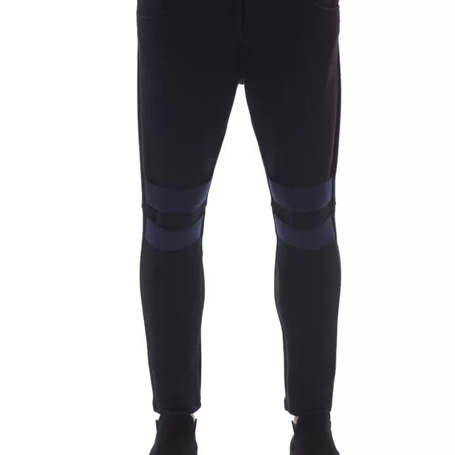 Nicolo Tonetto Black Viscose Men Pants