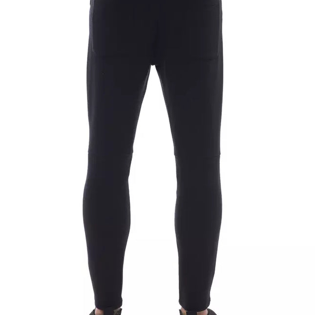 Nicolo Tonetto Black Viscose Men Pants