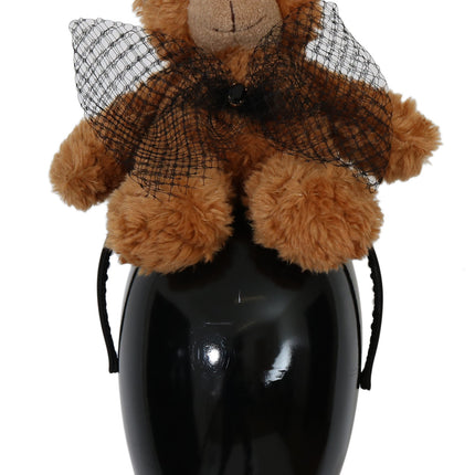 Dolce & Gabbana Teddy Bear Gold Crystal  Crown Tiara Diadem Hair Band