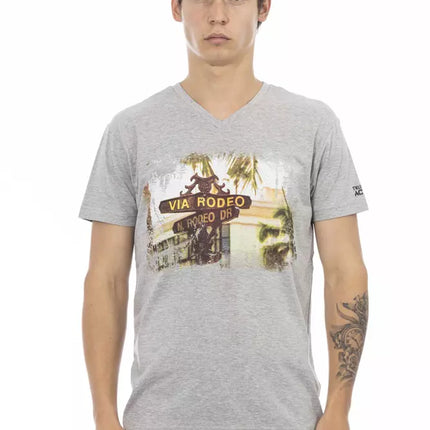 Trussardi Action Gray Cotton Men's T-Shirt