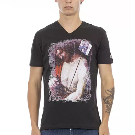 Trussardi Action Black Cotton Men's T-Shirt
