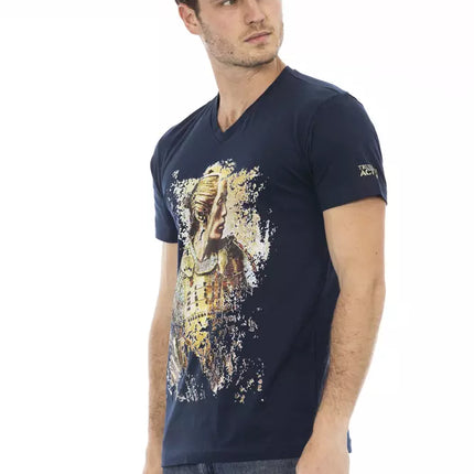 Trussardi Action Blue Cotton Men's T-Shirt