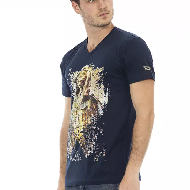 Trussardi Action Blue Cotton Men's T-Shirt