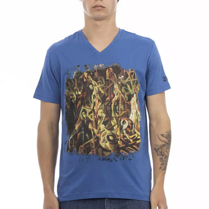 Trussardi Action Blue Cotton Men's T-Shirt