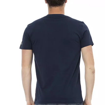 Trussardi Action Blue Cotton Men's T-Shirt