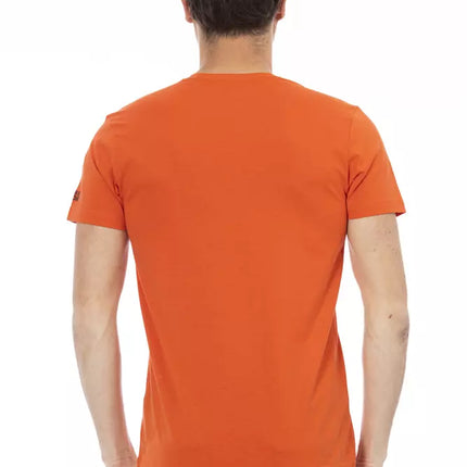 Trussardi Action Red Cotton Men T-Shirt