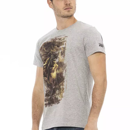Trussardi Action Gray Cotton Men's T-Shirt