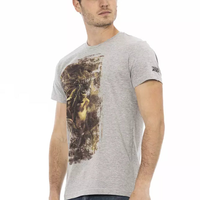Trussardi Action Gray Cotton Men's T-Shirt