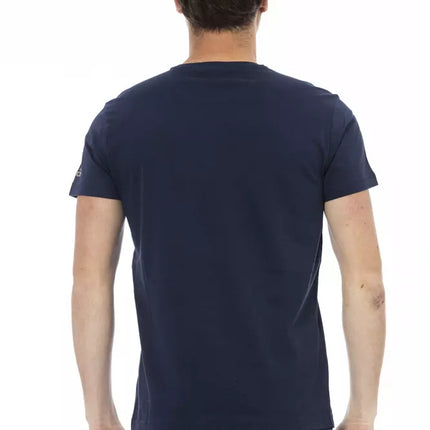 Trussardi Action Blue Cotton Men T-Shirt