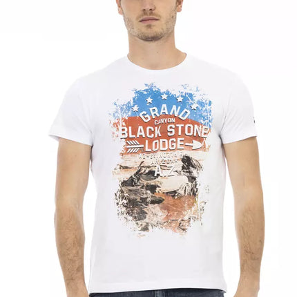 Trussardi Action White Cotton Men's T-Shirt
