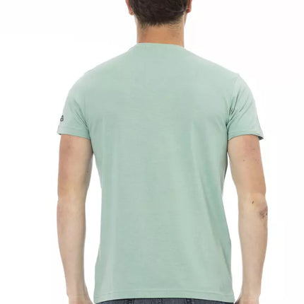 Trussardi Action Green Cotton Men T-Shirt