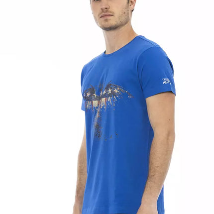Trussardi Action Blue Cotton Men's T-Shirt