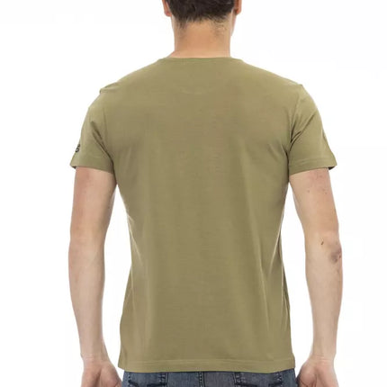 Trussardi Action Green Cotton Men T-Shirt