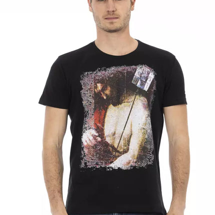 Trussardi Action Black Cotton Men's T-Shirt