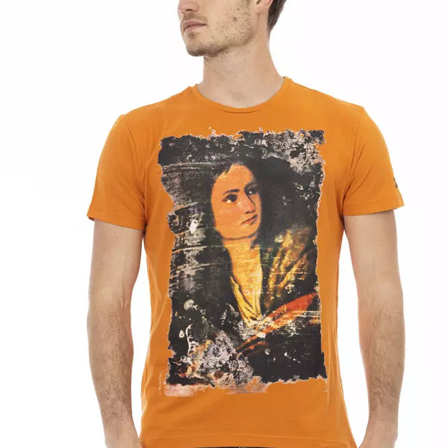 Trussardi Action Orange Cotton Men's T-Shirt