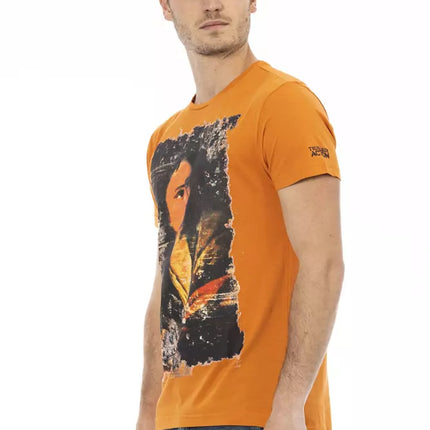 Trussardi Action Orange Cotton Men's T-Shirt