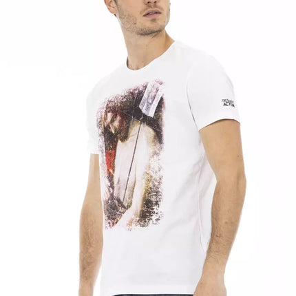 Trussardi Action White Cotton Men's T-Shirt