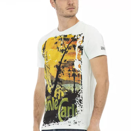 Trussardi Action "Light Blue Cotton Men's T-Shirt"
