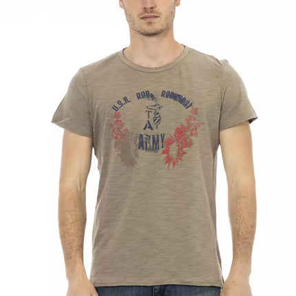Trussardi Action "Green Cotton Men T-Shirt"