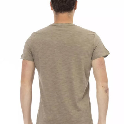 Trussardi Action "Green Cotton Men T-Shirt"