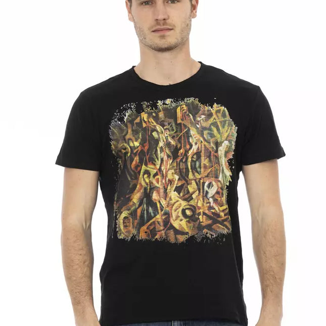 Trussardi Action Black Cotton Men's T-Shirt